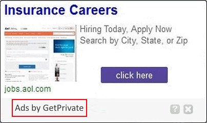 GetPrivate is to blame for the influx of advertisements