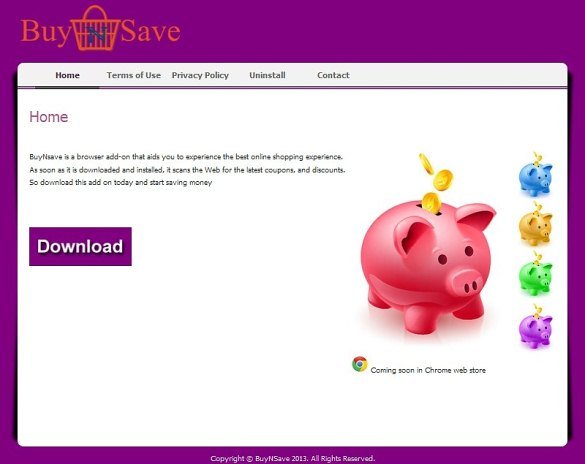 BuyNSave homepage